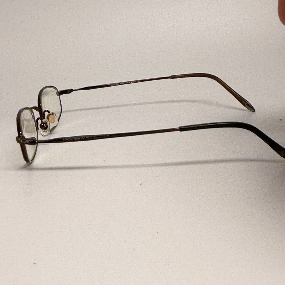 Modo Saki 650 Eyeglasses Frames Brown Oval‎ Full Rim Metal 46-21-140 Eyewear